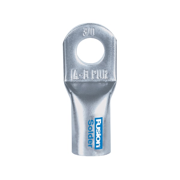 Solder Straight Lug, 1 and 2 ga., 1/4", PK5
